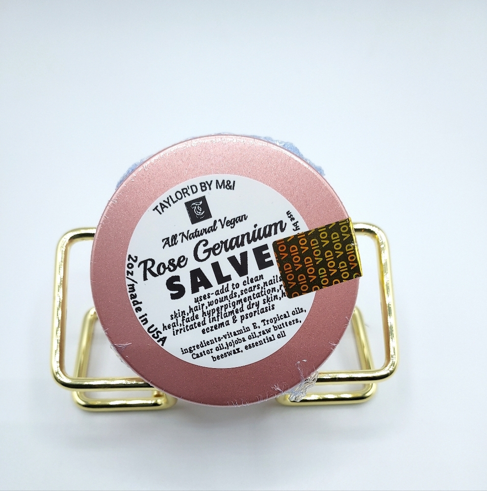 Veganic Rose Geranium Salve - Pink